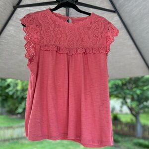 Top with lace yoke. Lauren Conrad
Size XL